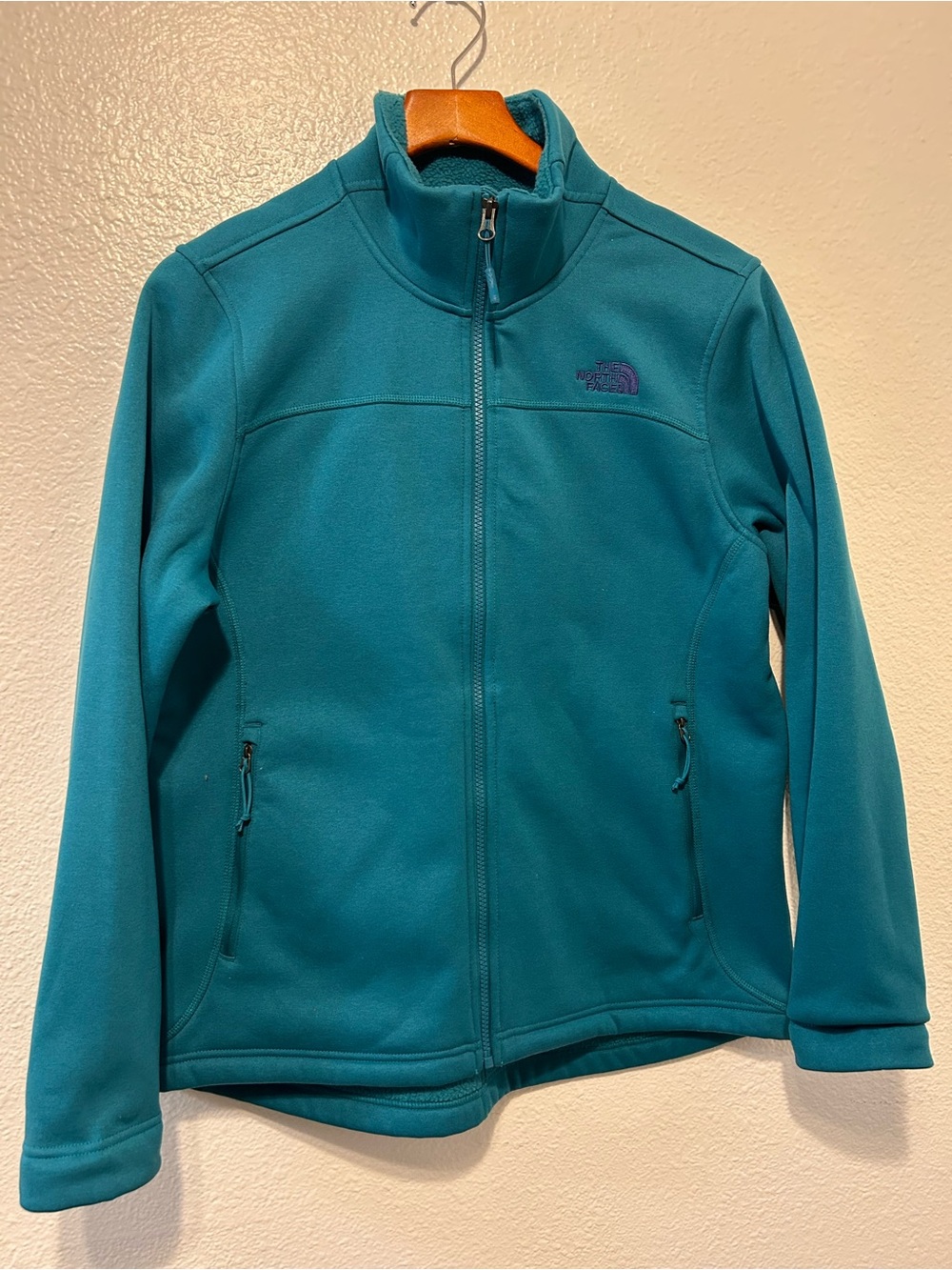 The North Face Teal Full-Zip Fleece Jacket